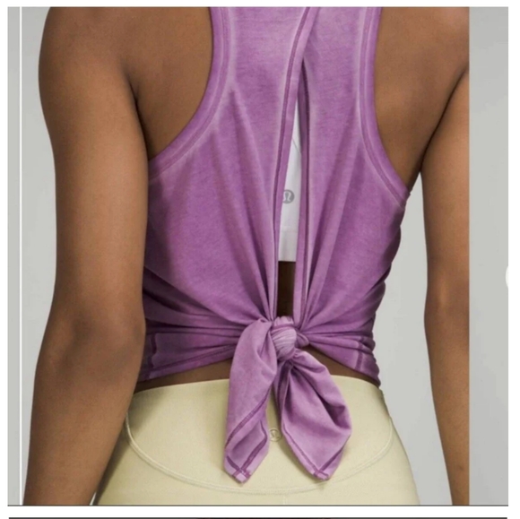 lululemon athletica Tops - Lululemon Sublimado Pigment Dye  Pima All Tied Up tank